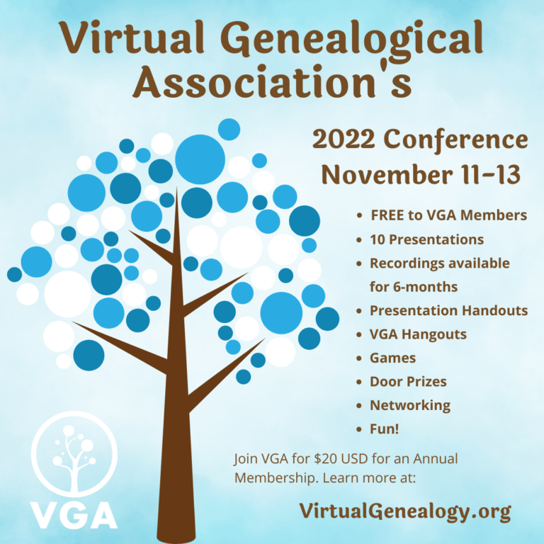 VGA 2022 Conference Announcement, November 11-13