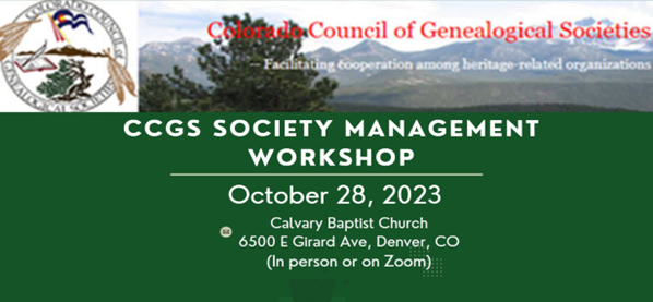 CCGS Society Management Workshop