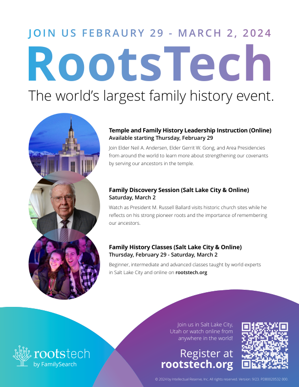 RootsTech 2024 Flyer #1