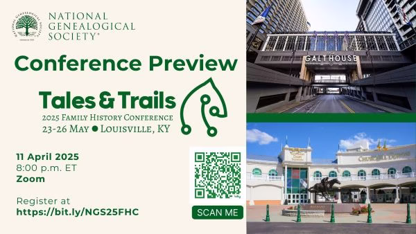 Get a Preview of the NGS 2025 Family History Conference